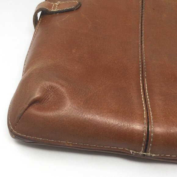 Patricia Nash Brown Distressed Leather Crossbody - Picture 8 of 13